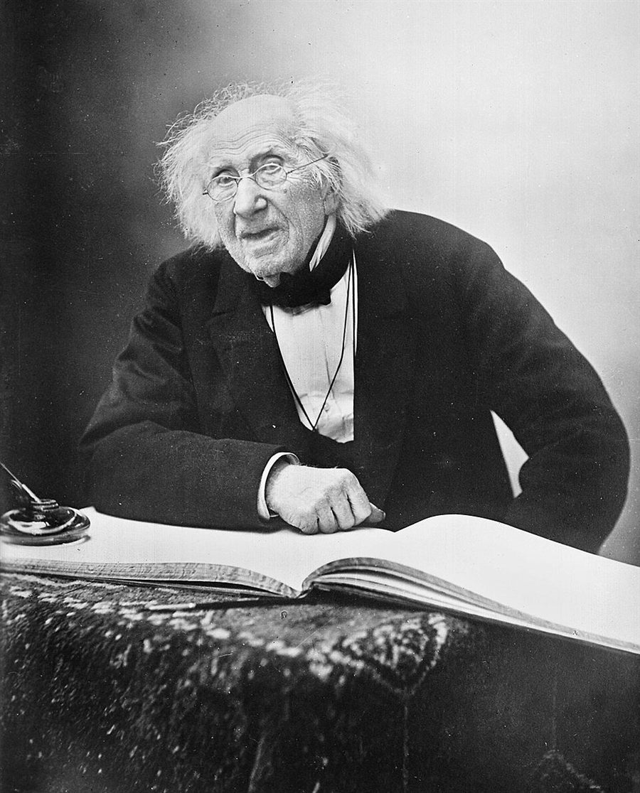 Retrato de Michel-Eugène Chevreul, fotografía de Nadar (1886)