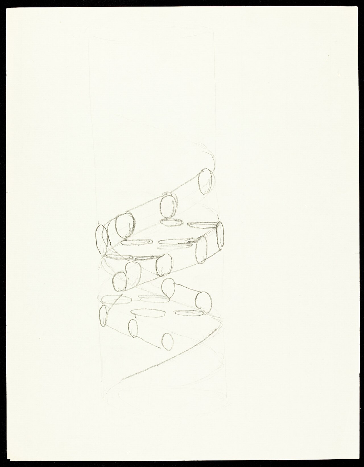 Boceto de la doble hélice del ADN